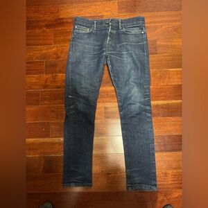 John Elliott Dark Blue Slim Jeans